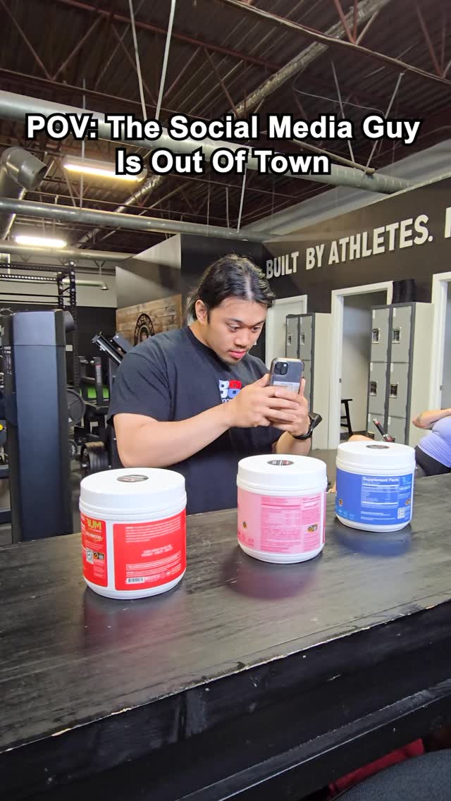 POV: The social media guy is out of town…
…and you ask one of the trainers to film content. 🎥😂