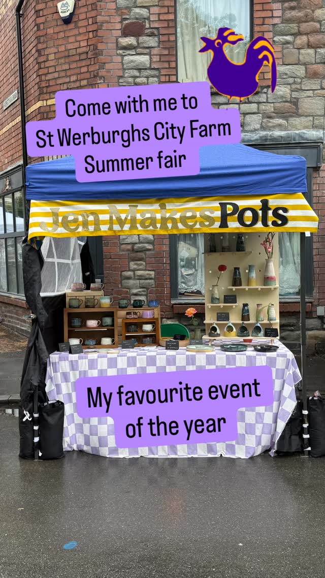 What a fab day! Thank you @stwerburghscityfarm! See you next year 🐐🐐🐐#jenmakespots #stwerburghscityfarm #bristolpotters