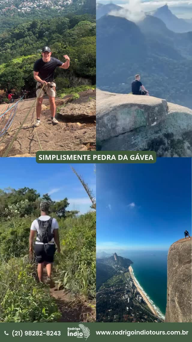 A trilha mais famosa e procurada do Rio e na minha opinião a melhor. Seja por todo o percurso com vistas incríveis, a sua dificuldade, escalada na Carrasqueira (ou rapel), sua imensidão e vista 360 graus da cidade de imponente montanha.
The most famous and sought-after trail in Rio, and in my opinion the best. Whether it's the entire route with incredible views, its difficulty, the climb on Carrasqueira (or rappelling), its immensity, and the 360-degree view of the city from an imposing mountain.
PEDRA DA GÁVEA:
https://www.rodrigoindiotours.com.br/pedra-da-gavea
AS MELHORES EXPERIÊNCIAS ESTÃO AQUI:
https://www.rodrigoindiotours.com.br/experiencias
MAIS UM DIA DE ÍNDIO
ANOTHER ÍNDIO DAY