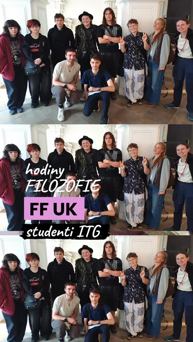 🧑🏻💻Učitelé ITG gymnázia Michal Ostrý a Sebastian Sedlák vzali devět studentů napříč ročníky na představení modelových hodin filosofie v rámci kurzu na @ff_unikarlova.
Zazněla témata jako:
👉 “co znamená být opravdu šťastný”
👉 “jak poznám sebe sama přes popkulturu”
👉 “jak bude vypadat život za sto let”
👉 “je někdy v pořádku porušovat zákony?”
#itg #gymnazium #uzimejinak #karlovkazblizka
