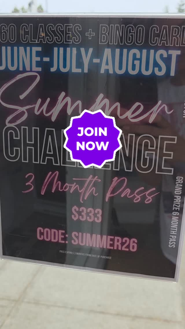 ☀️ SUMMER CHALLENGE IS HERE! ☀️
June • July • August
We're challenging you to complete 60 classes between June 1 and August 31 and participate in our Community Engagement Bingo Card for your chance to win our Grand Prize:
🎉 6 Month Unlimited Membership ($849 Value)
Members: Sign up at the front desk!
Not a member? We've got you covered:
🔥 3 Months Unlimited for only $333
🔥 Use code SUMMER26
🔥 Available until June 30
🔥 Expires 3 months from purchase
Move more. Connect more. Challenge yourself. Let's make this a summer to remember. 💙
#OYFKensington #SummerChallenges #HotYogaBurnaby #YouCanDoIt