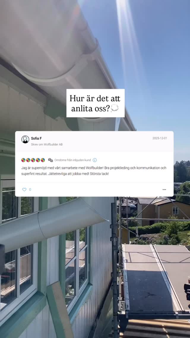 Vad tycker våra kunder om oss?✨
Vi blir alltid glada när våra kunder delar med sig av sina upplevelser.
Så här skriver Sofia om sin upplevelse🤩
Stort tack för de fina orden 🙏🏻