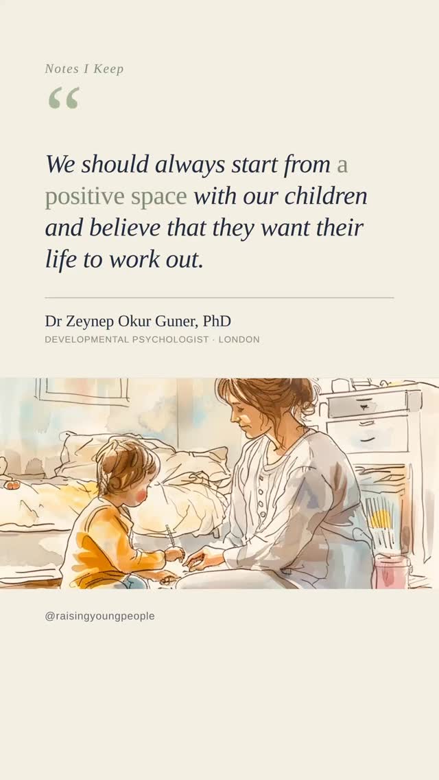 I try to start from trust.
When a child is struggling — a slipping grade, a goal half-abandoned — it’s so easy to begin from worry, even suspicion. But it changes everything to start from the opposite place: believing that they “want” their life to work out, as much as we do.
Almost every child does. They want to feel capable, to be proud of something. When we begin there, the conversation stops being a tug-of-war over our expectations and becomes a shared question — what do “you” want, and how can I help you get there?
So let them set the goal, and we stay close as a safeguard and a sounding board. The belief comes first. The rest tends to follow.
📖 Read the full essay — Substack & website, link in bio
💾 Save this for the next hard conversation
💬 Tag a parent who needs to hear it
#parentingteens #raisingtweens #adolescentpsychology #parentingscience