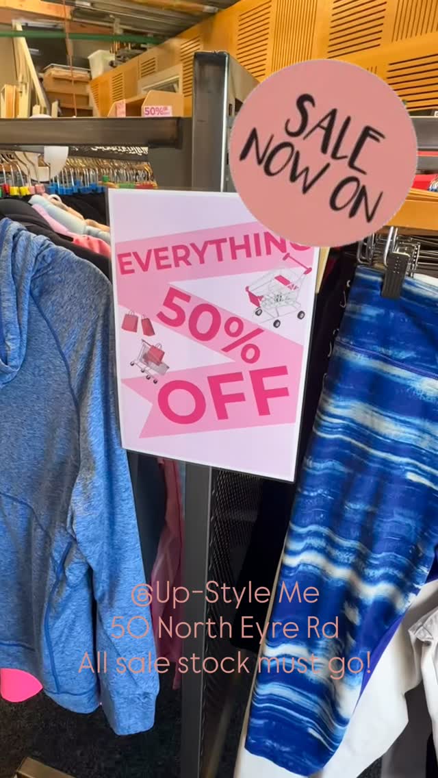 SALE!! Tell your friends… even better, bring them with you.
The new shop is full so everything else is on sale 50% OFF!!
Come and grab some absolute bargains on women’s clothing, shoes, Homeware, accessories, silk flowers and more!!
While you’re here, check out our divine new store. We are so happy with it!
Can’t wait to see you! Sale items must be sold so Rana can have her garage back 😂
#clothingsale #newboutique #prelovedfashion #northcanterbury #womensclothing