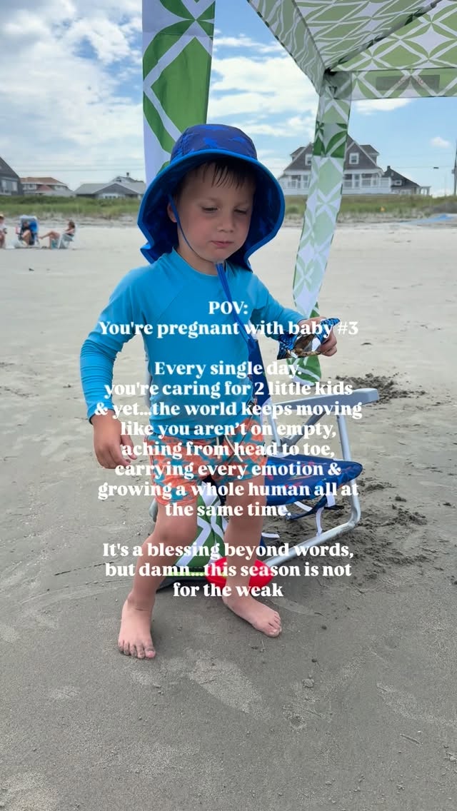 To all the mamas pregnant with other kiddos…I see you & I feel you! There is nothing quite like it.
Been trying to give my boys “the best” summer and the most of me before our lives shift and I won’t be able to spread myself as evenly in the season of postpartum. Trying to take lots of pics and videos as a reminder to myself when I’m second guessing everything that I can do it and I’ve done it before.
Remember…Your body is doing the work of a miracle every single day! Keep going! #momlife #thirdtrimester #boymom #pregnancy