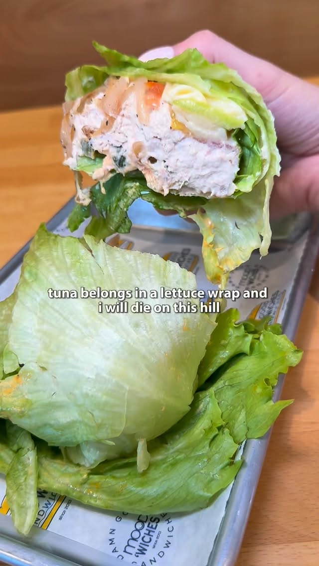 tuna belongs in a lettuce wrap. i’ll die on this hill. (comment if you disagree, i’m ready)
#lettucewrap #tunasalad #healthyeats #lowcarb #njeats