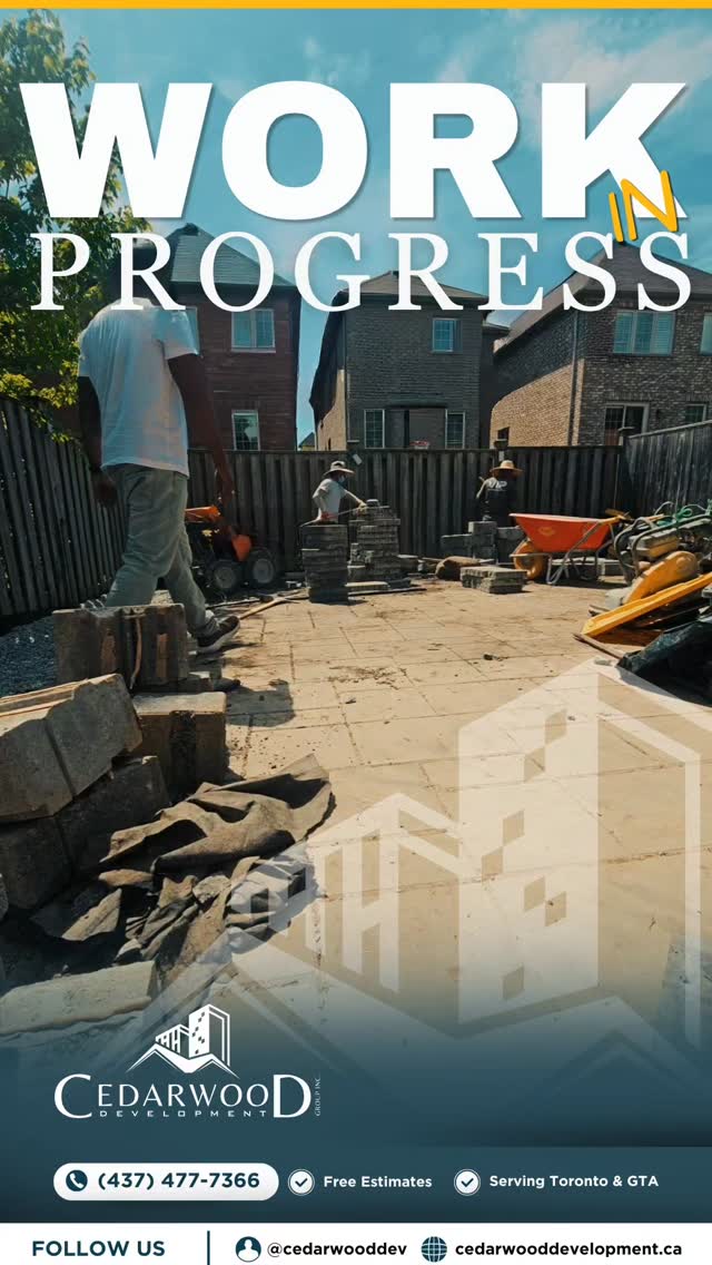 🔨💪🔥
Work in progress in Vaughan, ON — and the crew is NOT playing around. 😤
Stone by stone. Layer by layer. This backyard interlocking project is taking shape and it is going to be something SPECIAL when it is done. 👀✨
This is what the Cedarwood Development Group team looks like on the job — hardworking, detail oriented and committed to delivering results that last a lifetime. 💪🏡
Stay tuned for the final reveal. Trust us — you do not want to miss it. 🔥
Searching "backyard interlocking Vaughan" or "hardscaping contractor GTA"? This is who you call. 👇
📍 Proudly serving Vaughan, Toronto, Markham, Mississauga, Brampton, Richmond Hill, Scarborough, Ajax, Whitby & all of the GTA
Our Services Include:
✅ Bathroom Remodels
✅ Kitchen Renovations
✅ Basement Finishing & Remodeling
✅ Epoxy Flooring
✅ Hardscaping, Interlocking & Landscaping
✅ Home Remodeling
💡 Ready for your transformation? Book your FREE estimate today!
📞 (437) 477-7366
📧 info@cedarwooddevelopment.ca
🌐 cedarwooddevelopment.ca
📍 Serving Toronto & the GTA
📆 DM us "BACKYARD" to discuss your next project!
#WorkInProgressVaughan #BackyardInterlockingVaughan #HardscapingVaughan #BehindTheBuildGTA #InterlockingVaughan VaughanRenovations GTARenovations BackyardPatioVaughan CrewOnSiteGTA InterlockingGTA HardscapingGTA OutdoorLivingVaughan CedarwoodDevelopmentGroup OntarioRenovations TrustTheProcess