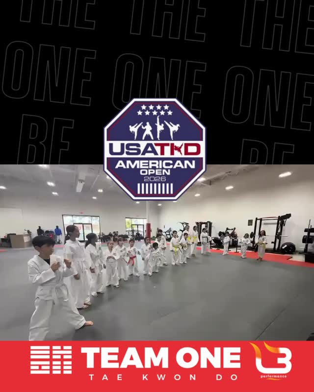 DREAM BIG! KICK HARD 💥! THE FUTURE OF TEAM ONE IS 💯 BEHIND YOU! Go Team One Go at the 2026 American open west! 🇺🇸 🥋 Thank you to our athletes, coaches and families for making this all possible! #L3Performance