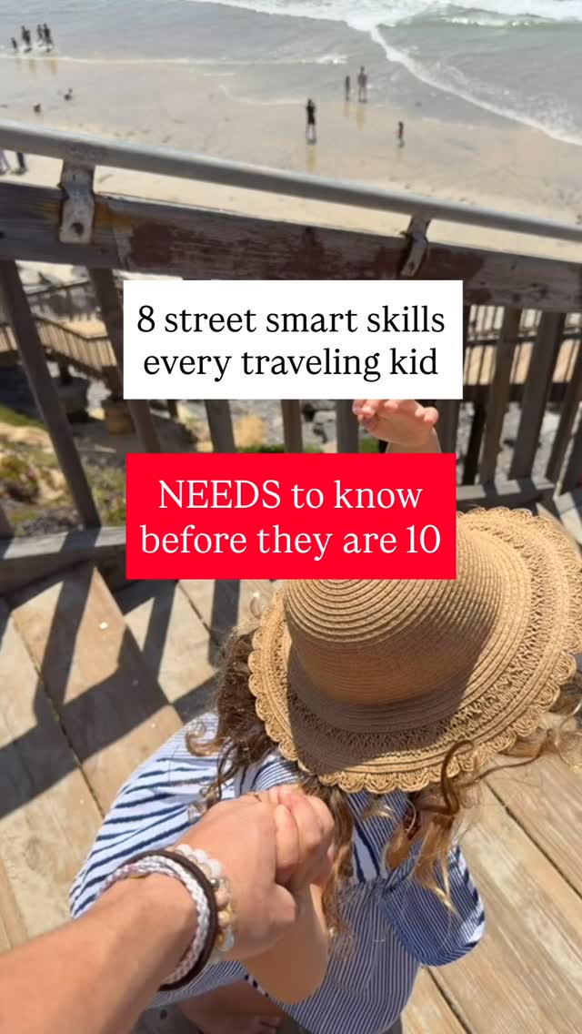stop doing everything for your kids. it is not making them safer. it is making them dependent.
we travel constantly and I realized I had been acting as a human shield for my toddler but what happens in the 60 seconds I am not there?
these are the 8 street smart skills I am building into our trips as games and habits so she has them without even knowing it.
1. the pilot method. let them lead you home from a few blocks away.
2. stop telling them when to cross. ask them if it is safe. make them decide.
3. they don't need to know every street name. they need to know the boundaries.
4. the exit game. every new building. who finds the exits first.
5. how to make an emergency call on a locked phone. 112 works almost everywhere internationally.
6. practice describing where they are out loud. hotel name, street, landmark.
7. eyes up. one ear free. always aware of who is around them.
8. their body saying no is always enough. no politeness required.
these are skills I hope she never needs.
but knowing she has them means I can actually breathe when we travel.
save this and share with every parent you know who travels with their kids 🧡
#travelmomwithkids #childsafety #momsafetytips #toddlermom