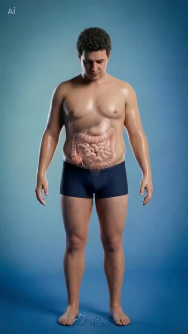 O apêndice é uma pequena estrutura ligada ao intestino grosso. Quando ele inflama, surge a apendicite aguda, uma das causas mais comuns de cirurgia de urgência.
Os sintomas geralmente começam com dor abdominal, que pode migrar para a parte inferior direita do abdômen, além de náuseas, vômitos, febre e perda de apetite.
Sem tratamento, o apêndice pode romper, causando infecção grave dentro da cavidade abdominal e aumentando os riscos para o paciente.
O diagnóstico precoce e o tratamento adequado fazem toda a diferença.
#Apendicite #CirurgiaGeral #Videolaparoscopia #SaúdeDigestiva #DorAbdominal