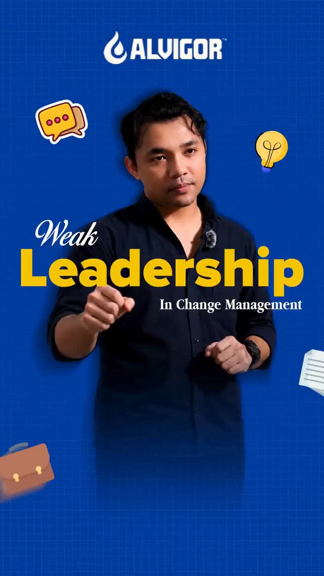 Weak leadership support can quietly slow down change in any company.
When leaders are not fully involved, employees may feel unsure about whether the change is truly important. But when leaders communicate clearly, stay present, and show commitment, change becomes easier for everyone to understand and accept.
Follow along for more workplace insights made simple.
#ALVIGOR #ChangeManagement #LeadershipSupport #WorkplaceChange #OrganizationalChange #Leadership #BusinessGrowth #EmployeeEngagement #WorkplaceCulture #ManagementTips