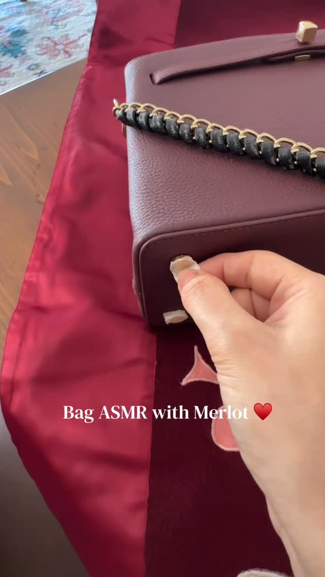 ASMR: Cube Lock Edition ♥️ #asmr #leatherbag #bags #fashion