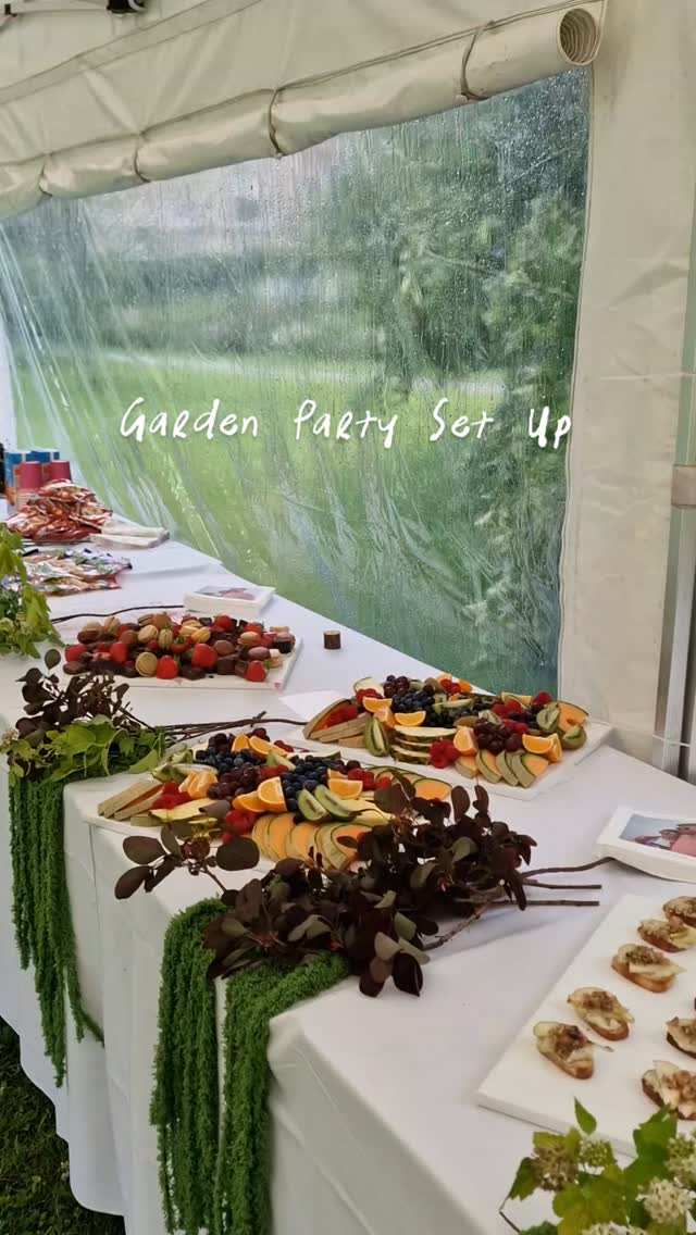 Pre wedding garden party 💍 A combination from our Sharing Platters & Canapè Menu. Included was staff and bar service. Making this event run super smooth from start to finish. ✨️
#gardenpartydecor #jedburghevents #scottishborders