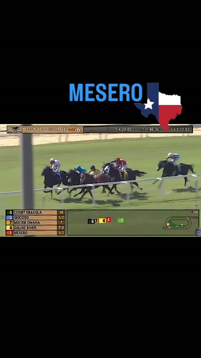 Very proud of MESERO'S 2nd in the Turf Classic Stakes @lonestarpark with Jose Alvarez aboard. Huge run in the stretch πͺ Congratulations @cjthoroughbreds and Delia Nash ππ©΅ππ©΅