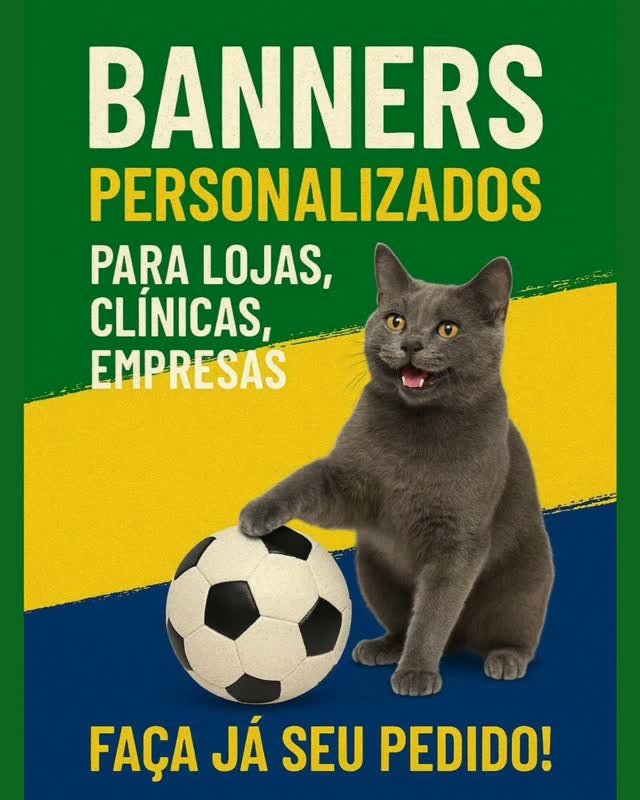 ⚽ É COPA DO MUNDO!
E o seu negócio já está pronto pra entrar no clima?
Banners personalizados
Para lojas, clínicas e empresas
Tamanho sob medida
Impulsione suas vendas nessa Copa!
#AniartGrafica #CopaDoMundo #BannerPersonalizado #Banners #ImpressãoDigital