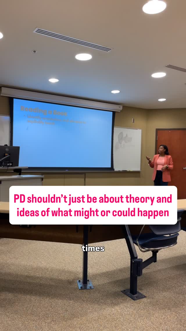 I’m not perfect. 🤷🏾♀️
I use the mistakes I’ve made as learning opportunities in trainings. I don’t try to convince you I have all the answers, but want you to learn from my mistakes.
PD that is based on theory and ideas alone is not what we need. We need professional development that is rooted in research AND practice.
Are you ready to have a learning experience that brings laughter, fun, and actionable steps?
Let’s chat! 💬
•
•
•
#slpeeps #professionaldevelopment #speakingengagements #teachertips #charlotte