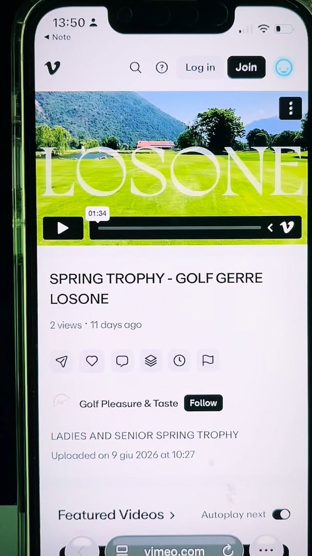 Memories of a Beautiful Day in @golflosone with @lemon.studio.ch Senior & Ladies Summer Cup Sponsored by @golfpleasuretaste in Cooperation with @termedisaturnia We thank our Sponsors: @cigarmust @lestoffswitzerland @ergocad_r1 Full Video on @vimeo :
https://vimeo.com/1199679958?fl=ip&fe=ec
#golf #golfaddict #golfclub #golfcourse #losone