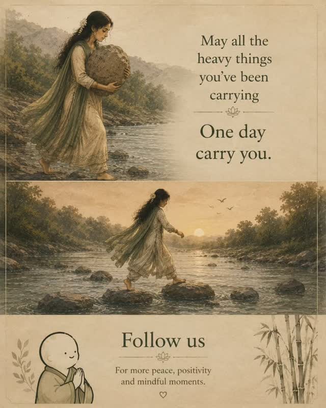 We spend years holding onto guilt, heartbreak, expectations, failures, and memories until they become part of who we are. We think carrying them makes us stronger.
But sometimes, the very weight you're holding today becomes the stone that helps you cross tomorrow.
Healing isn't always about fighting harder. Sometimes it's about learning what to let go.
May every heavy thing you've been carrying one day carry you. 🤍
Follow @what i learnt today for what I learned today.
#Healing #Philosophy #Mindfulness #SelfGrowth