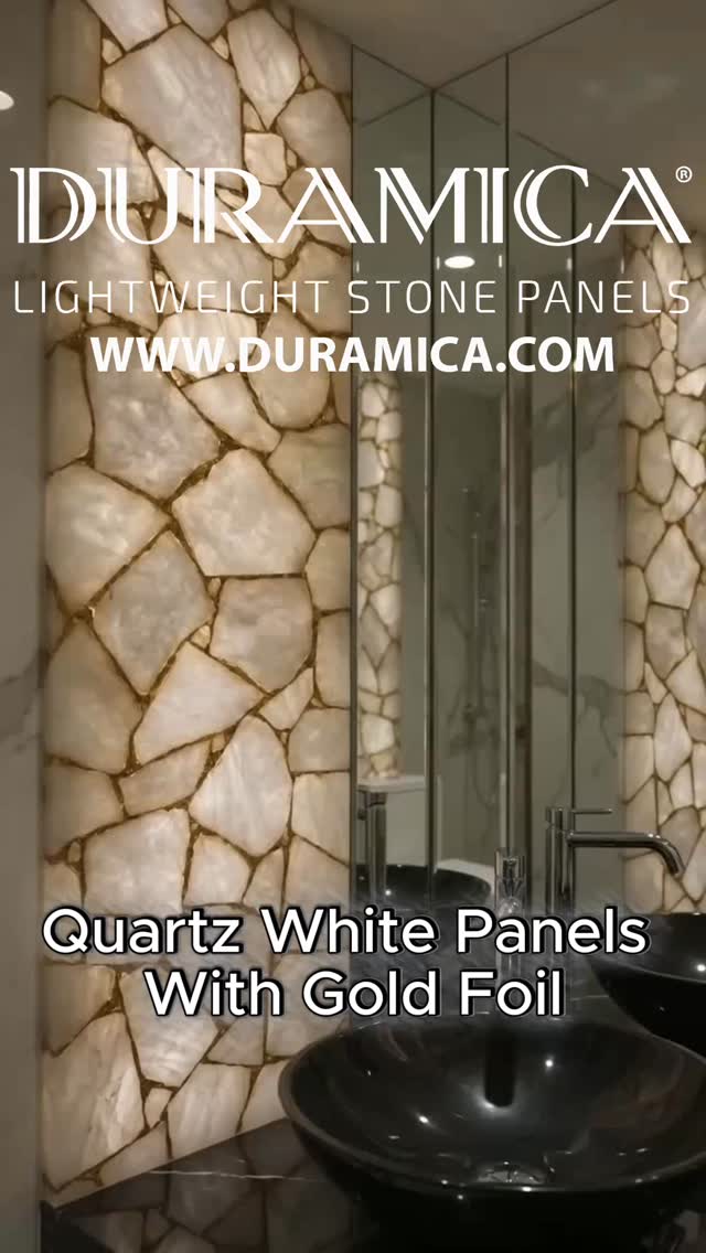 ✨ Duramica Glassonyx Quartz White Panels with Gold Foil.
A refined combination of translucent white quartz, delicate gold foil accents and backlit glass creates a luxurious architectural surface for premium interiors.
Duramica Glassonyx panels are designed for feature walls, bathrooms, kitchens, bars, furniture, lobbies, hotels, private residences and custom interior projects.
www.duramica.com
🤍 White quartz
✨ Gold foil details
💡 Backlit glass effect
🏡 Luxury interiors
📐 Custom stone panels
#Duramica #Glassonyx #QuartzWhite #BacklitStone #NaturalStone #StonePanels #LuxuryInterior #InteriorDesign #WallPanels #StoneInterior #PremiumMaterials #lightweightstone #compositestone #architecture #construction #LuxuryDecor #HomeInspiration #marble #naturalstonepanels #stonecladding #interiors #design #moderninteriordesign #designdeinteriores #luxuryinteriors #interiorstyling #modernhomedecor #contemporaryinteriordesign #homedecor #designinspiration