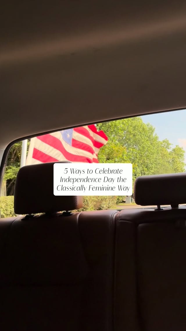 READ HERE ⬇️🇺🇸
1. Set the table with real dishes and cutlery instead of paper or plastic, reminding your guests that hospitality isn’t about extravagance but showing honor for the people and events that matters most.
2. Sing a hymn together, pray, and read the Declaration of Independence with your family, remembering this day is more than watching fireworks and eating hot dogs.
3. Instead of selecting decorations that may deteriorate by next year, begin a holiday decor collection that can be passed down— high quality displays, linens, vases and of course the flag, reminding us that what we are celebrating is passed down from generation to generation not disposed of after the big day.
4. Try to make something from scratch instead of store bought the year, even if it’s very simple! Bring some of what you’ve made to a friend and remind them of your love and care this season. Having home cooked traditional foods you make each holiday, not just at Thanksgiving or Christmas, is a great way to make each holiday memorable and something everyone looks forward to!
5. Reflect on big ideas with your friends and family, holding room for disagreement and open debate, remembering that the ability to discuss our ideas is a freedom we hold in America, and we each can consider an opposing idea without agreeing with it.
Happy Independence Day! 🇺🇸