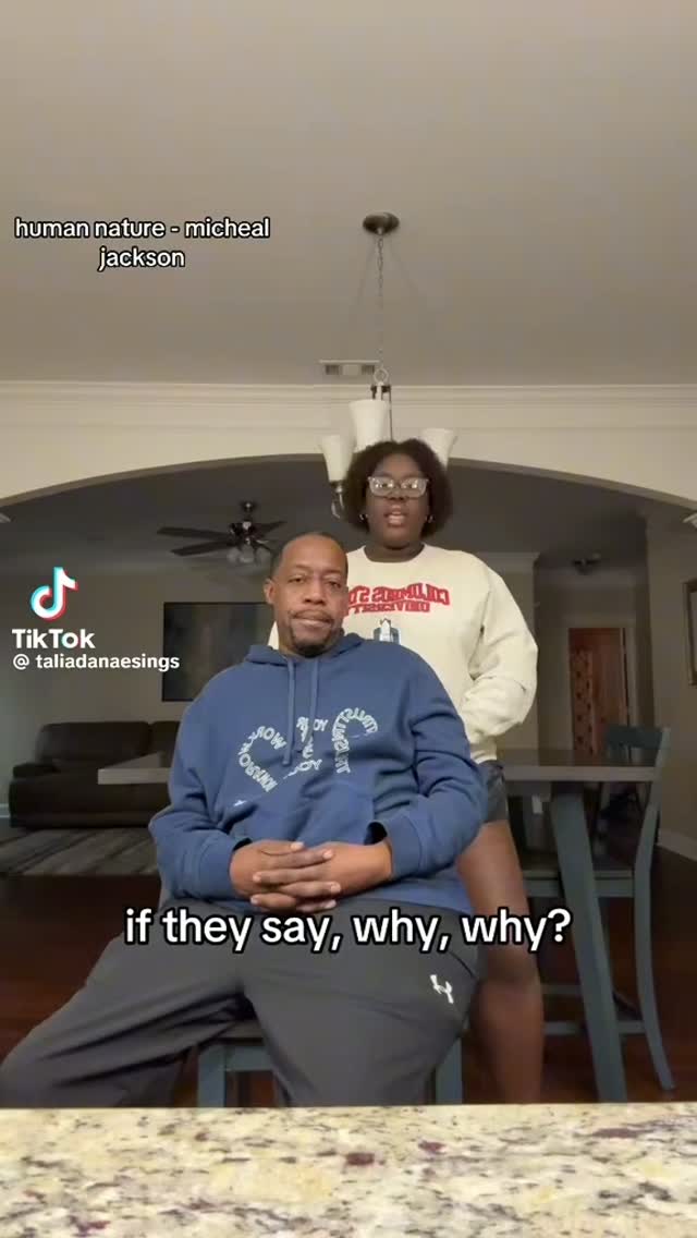 Dad and daughter sings a Michael Jackson classic @taliadanaesingss #realdadsnetwork #realdads #michaeljackson #humannature