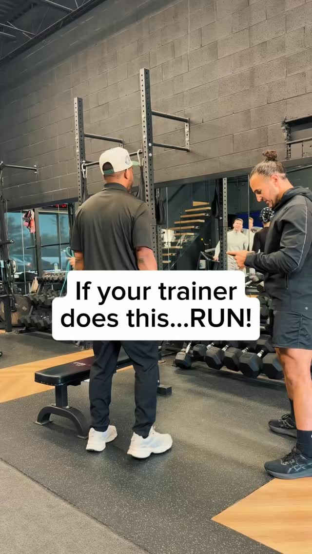 Your trainer might be a red flag if…
They spend more time on Instagram than watching your form.
They can’t explain WHY you’re doing an exercise… only that “it’s good for you.”
Their solution to every fitness goal is burpees.
You tell them your knee hurts and somehow they prescribe more lunges.
And after every set they say:
“Just one more.”
(It’s never just one more.)
Finding a trainer is a lot like dating…
The red flags are usually there from day one.
Remember: a good trainer doesn’t just make you tired. They make you better.
Tag a trainer who’s guilty of at least one of these.
#GymHumor #PersonalTrainer #FitnessTips #GymLife #WorkoutMotivation