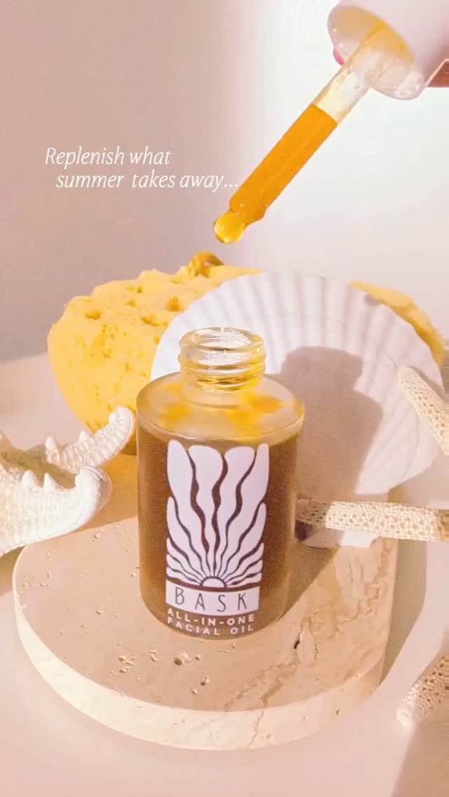 āļø Summer can be surprisingly hard on your skin.ā
ā
Between sun exposure, saltwater, chlorine, air conditioning, and long days outdoors, skin can start to lose moisture and the protective lipids that help keep it soft, comfortable, and radiant. šāØā
ā
That's why we love BASK especially for this season.ā
ā
Made with a blend of lightweight botanical oils, mushrooms, aloe, marshmallow root, sea botanicals, and antioxidant-rich plant extracts, BASK helps replenish what summer takes awayāsupporting hydration, barrier function, and a healthy glow without feeling heavy or greasy. šæš§ā
ā
Think of it as after-sun care for your face... even on the days you never make it to the beach. š¤