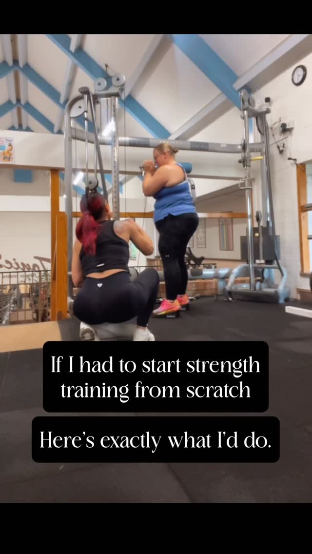 First, I’d stop trying to find the perfect plan. ( I would also download my beginners guide 🔗 in bio)
That’s where so many women get stuck. They spend weeks saving workouts, watching videos and wondering what’s best, when really they just need to start with the basics.
I’d learn a few simple movements first: a squat, a hinge, a row, a press and a carry.
I’d train two or three times a week, not every day. Your body needs time to recover, especially if you’re new to lifting weights.
I’d focus on getting stronger slowly instead of trying to absolutely destroy myself every session.
And I’d stop worrying about looking silly, because honestly, most people are far too busy thinking about themselves.
Strength training doesn’t need to be complicated.
You just need a place to begin.
If that’s where you are right now, my free Beginner’s Strength Guide is in my bio.
#beginnersstrengthtraining #womenover40fitness #midlifehealthcoach #midlifewomen #midlifemuscle