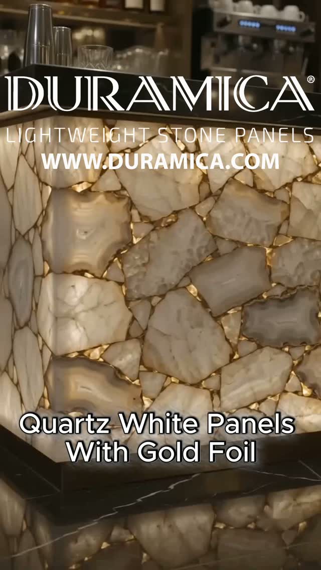 ✨ Duramica Quartz White Panels with Gold Foil.
A refined combination of white quartz and delicate gold foil details, designed to bring light, elegance and a premium architectural character to interior spaces 🤍✨
Perfect for feature walls, bars, bathrooms, kitchens, reception areas, hotels, private residences and custom furniture projects.
www.duramica.com
🌿 Natural stone
✨ Gold foil effect
📐 Large-format panels
🏡 Luxury interiors
🛠️ Custom projects
#Duramica #Glassonyx #QuartzWhite #BacklitStone #NaturalStone #StonePanels #LuxuryInterior #InteriorDesign #WallPanels #StoneInterior #PremiumMaterials #lightweightstone #compositestone #architecture #construction #LuxuryDecor #HomeInspiration #marble #naturalstonepanels #stonecladding #interiors #design #moderninteriordesign #designdeinteriores #luxuryinteriors #interiorstyling #modernhomedecor #contemporaryinteriordesign #homedecor #designinspiration