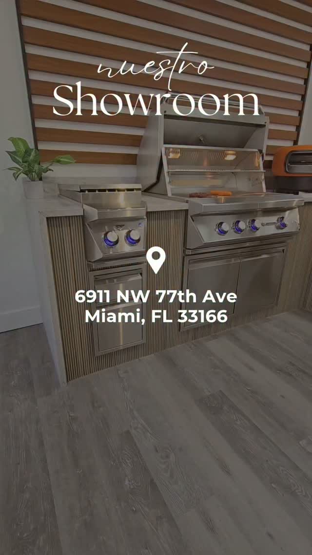 New showroom in Miami! โจ If you dream of the perfect outdoor kitchen for your home, you have to see this in person. ๐Visit us! 6911 NW 77th Ave, Miami, FL 33166
#outdoorkitchen #outdoorliving #patiodesign