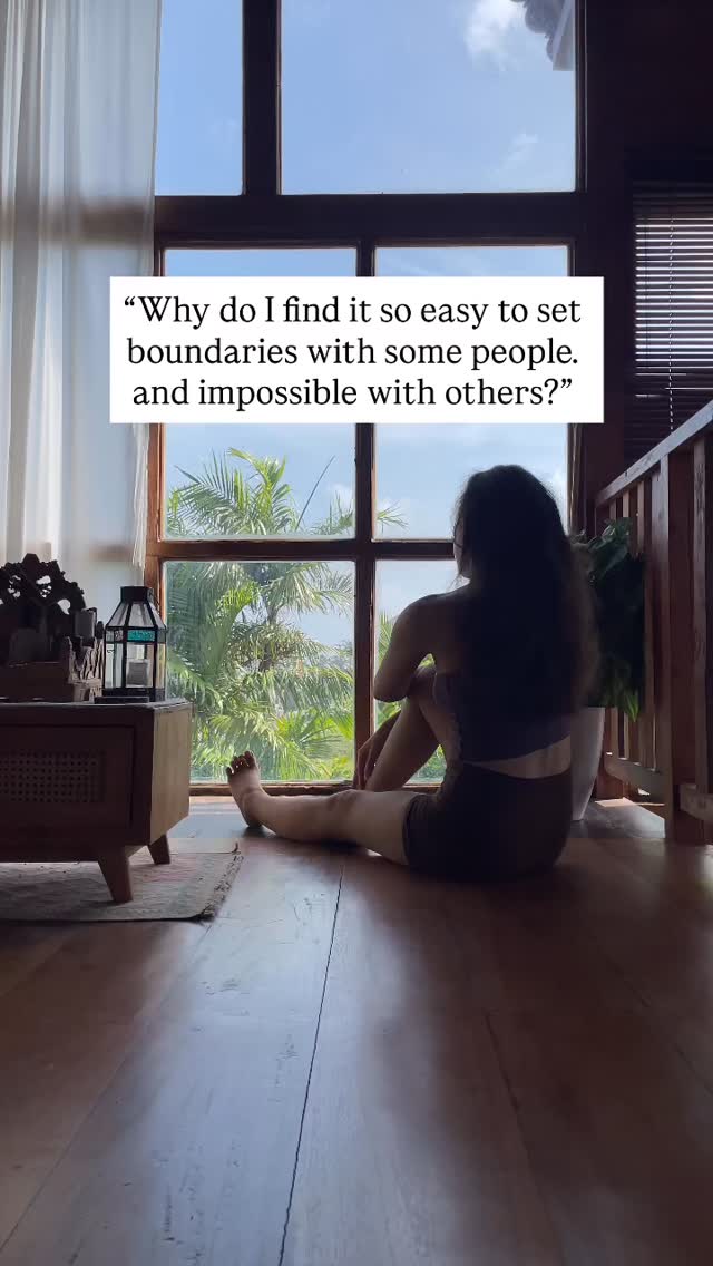 “Why can I set boundaries with my colleague… but not with my mum?”
Or your partner.
Or your best friend.
Or that one person who you can’t bear to disappoint.
I need you to know, it’s not because you’re “bad at boundaries.”
It’s because boundaries aren’t just about communication. They’re also about safety.
Your nervous system responds differently depending on the relationship.
With some people, saying no feels uncomfortable but manageable.
With others, it can feel like a bigger risk…
You’re risking rejection, conflict, or losing the relationship altogether.
So instead of choosing what you need,
you choose what feels safest.
👉🏼 Because if your body believes a boundary threatens connection, it will do everything it can to protect you from that feeling.
That’s the work I do with my clients.
I help them create enough inner safety that saying “no”, no longer feels like a threat to who they are or the relationships they value.
🤎 If this resonated, comment “SAFE” below, or share this with someone who’s convinced they’re just “bad at boundaries.”
#Boundaries #BoundarySetting #PeoplePleasing #PeoplePleaser #PeoplePleasingNoMore