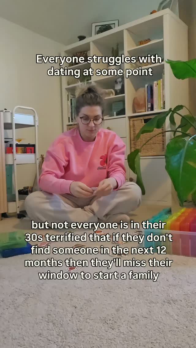 What's your dating timeline? ⏰⏰
Because struggling with dating in your 20s and struggling with dating when you're running a 12-month countdown on when it's too late to start a family are not the same experience. ��
One is frustrating. �
The other has panic & self-doubt built in.�
The countdown doesn't switch off when you're not actively thinking about it either.
�It's there on a first date, wondering if this is worth the months it might cost you if it doesn't work out. �
It's there scrolling past another engagement post.
�It's there in the maths you do without meaning to...how old you'll be, how old they'll be, how much time is actually left to work with....�
And you can't really say any of that out loud. ��
"Dating is hard" gets you sympathy. ��
"I'm terrified I've got 12 months before my options close" gets you a very different reaction.
One that feels too big, too much, too real for a casual conversation.�
So it stays private. Which is exactly why it feels so heavy.�
That panic makes it feel like you're behind.� �
But the timeline you're measuring yourself against isn't yours.
It's the one that said be married with kids by 30 and you're still living by it even though nobody actually agreed to it.
��Remember, your timeline is your own.
Save this for when you need that reminder 🫶