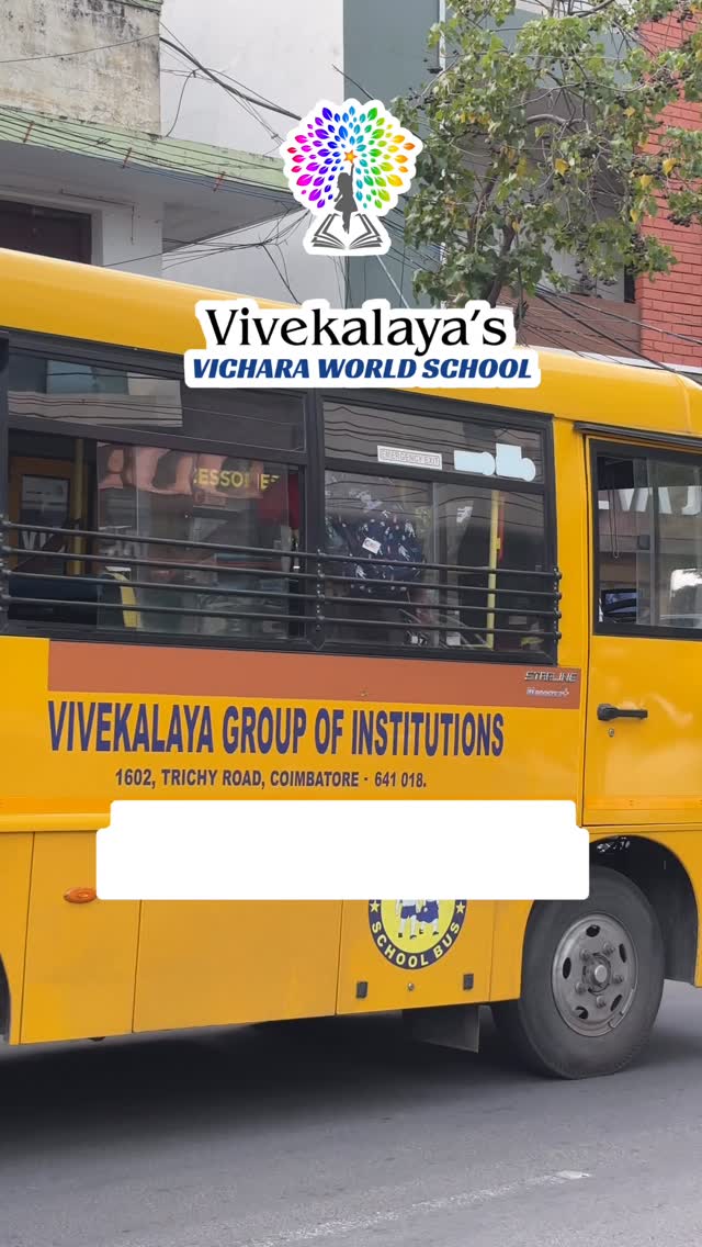 🚍 Quality education is now closer to your home.
Every parent wants the best education for their child—but long commutes and hectic mornings can often make the school journey stressful.
At Vivekalaya’s Vichara World School, we’re making that journey easier with our safe, reliable, and convenient school bus service across Coimbatore.
From the moment your child steps onto the bus until they reach school, every journey is designed with comfort, care, and safety in mind. This means less stress for parents, a smoother start to the day for children, and more time to learn, play, explore, and grow.
At Vichara, we believe education goes beyond academics. As a CBSE school in Coimbatore, we nurture confident, curious, and compassionate learners through a child-centric environment, experiential learning, strong values, and holistic development.
Because a great school shouldn’t feel far away.
📍 Bus routes available across Coimbatore.
📞 Contact us to know if we serve your area.
🎓 Admissions Open – Join the Vichara family today!
#VivekalayaVichara #VicharaWorldSchool #CBSESchool #CBSESchoolCoimbatore #SchoolsInCoimbatore AdmissionsOpen SchoolBus SafeSchoolTransport HolisticEducation ChildCentricLearning ExperientialLearning FutureReady ValuesBasedEducation CoimbatoreParents EducationWithPurpose