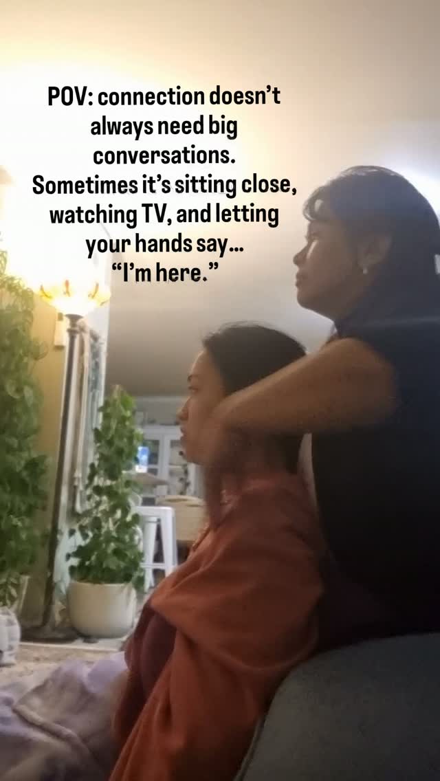 Some of my favourite moments are the simple ones.
Touch has always been one of the ways I connect, care and communicate love.
Not as something fancy. Not as a “treatment.” Just presence.
A quiet way of saying,
I’m here.
I love being close to you.
You are safe to soften here.
And honestly, these little everyday moments with my kids feel like the ones I’ll treasure the most.
#touchtherapy #motherdaughterconnection #nervoussystemsupport #mindfulmotherhood #miabellenz