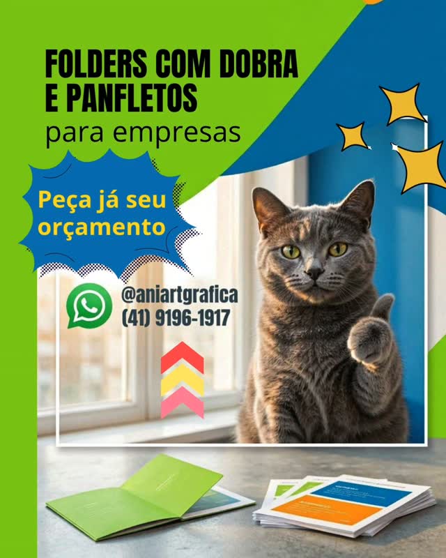Sua empresa precisa de material gráfico profissional?
✔️ Impressão de alta qualidade
✔️ Variedade de papéis e acabamentos
✔️ Ajuste gratuito de arquivo
✔️ Entrega rápida
✔️ Mais de 5.000 clientes atendidos
🔥 Promoção especial para grandes quantidades!
📲 Solicite seu orçamento agora: (41) 9196-1917
#Folders #Panfletos #ImpressãoDigital #MaterialGráfico #GráficaCuritiba