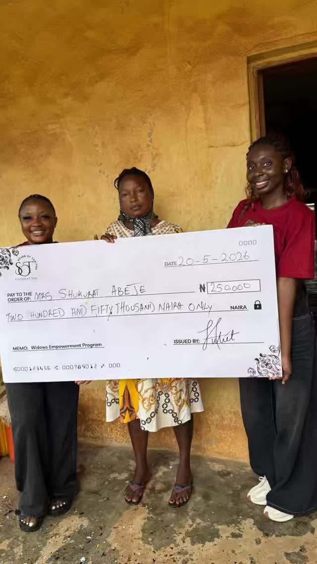 🎉 Congratulations to the 4th beneficiary of our Widows Livelihood Initiative – Phase 1!
Today, we celebrate another resilient widow taking a step toward financial independence. This grant represents more than financial support it is an opportunity to rebuild, grow, and create a brighter future.
Together, we’re changing lives, one widow at a time.
Help us reach more widows. Kindly donate by clicking the link in our bio. ❤️
#widow #widowslivelihoodinitiative #scionoftabitha