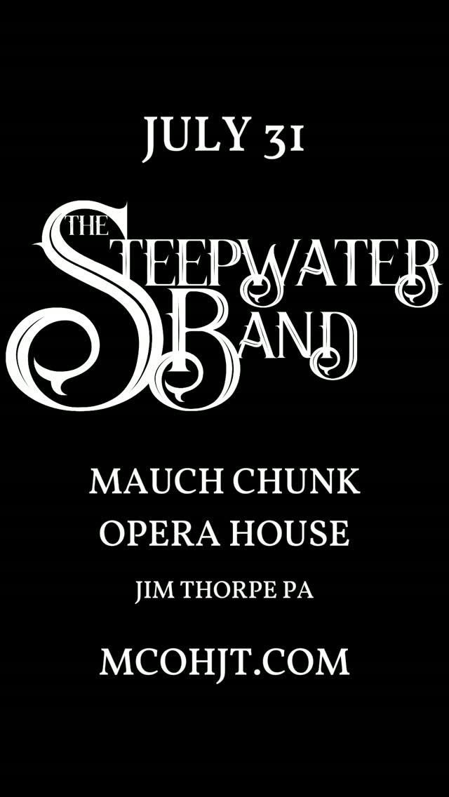 @thesteepwaterband returns to the Mauch Chunk Opera House on 7/31 - playing strut-inducing sexy and brass knuckles honest rock & roll.
Get tickets at mcohjt.com
#steepwaterband #bluesrock #jimthorpe #jimthorpepa #poconos