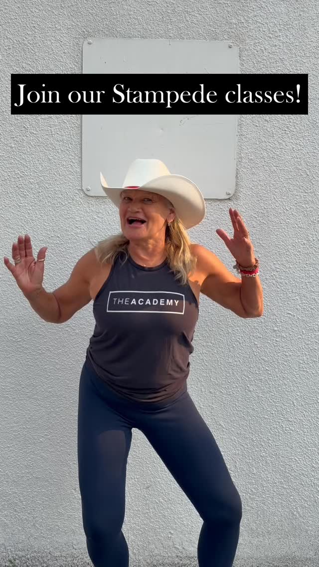 Happy Stampede! Come join our Stampede themed classes at The ACADEMY!
💃 Monday, July 6th - Line Dance w/ Augusta
🤠 Tuesday, July 7th - Saddle Up Partner Ride w/ Terry & Helen
🐴 Thursday, July 9th - Rodeo Rush MetCon w/ Andrea
🌞 Monday, July 13th - Stampede Detox Stretch & Release w/ Judi
#yycfitness #yycfit #yycfitfam #calgaryfitness #yycgym