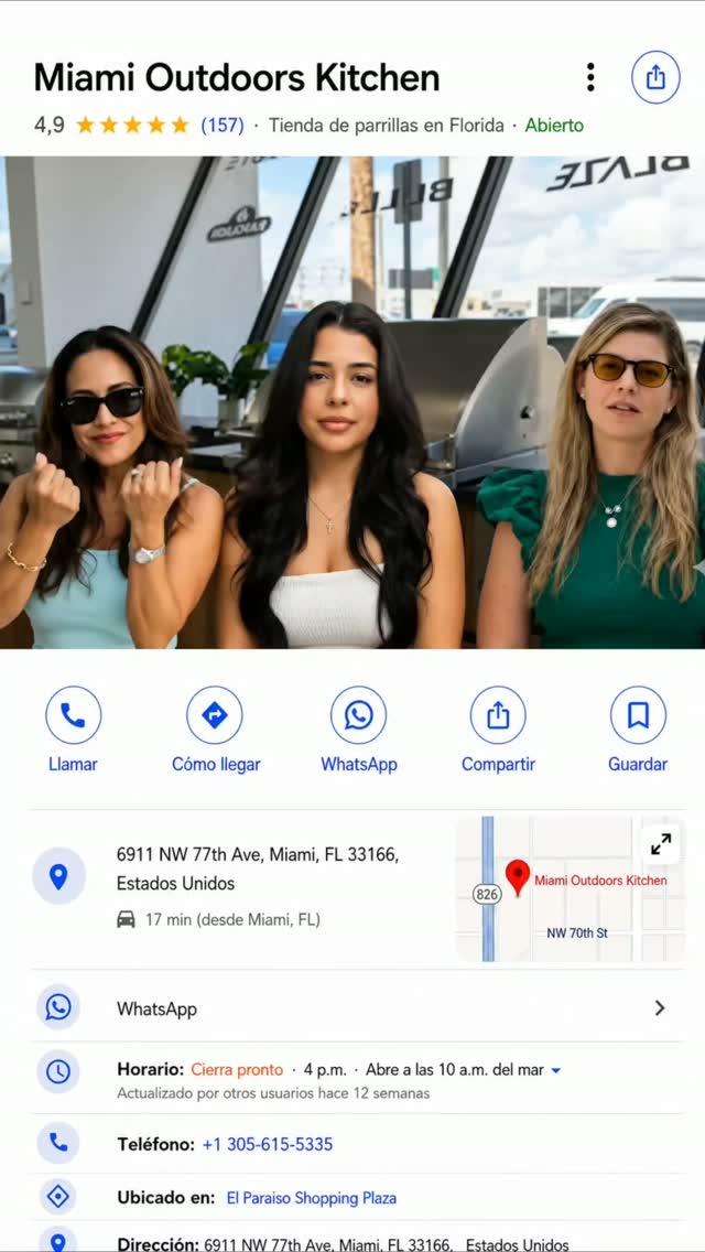 Design the outdoor space of your dreams with us. ๐ฅ ๐ Where can you visit us? Come to our Miami Outdoor Masters showroom
๐ 6911 NW 77th Ave, Miami, FL 33166
๐บ๏ธ How to find us on Google?
Just type "Miami Outdoor Kitchens" into the search bar and you'll find your way straight here.
We look forward to seeing you!
#outdoorkitchen #backyarddesign