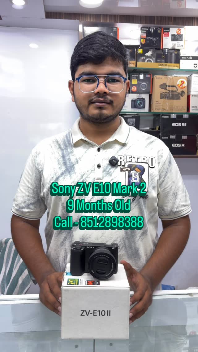 Sony ZV E10 Mark 2
9 Months Old
Call - 8512898388