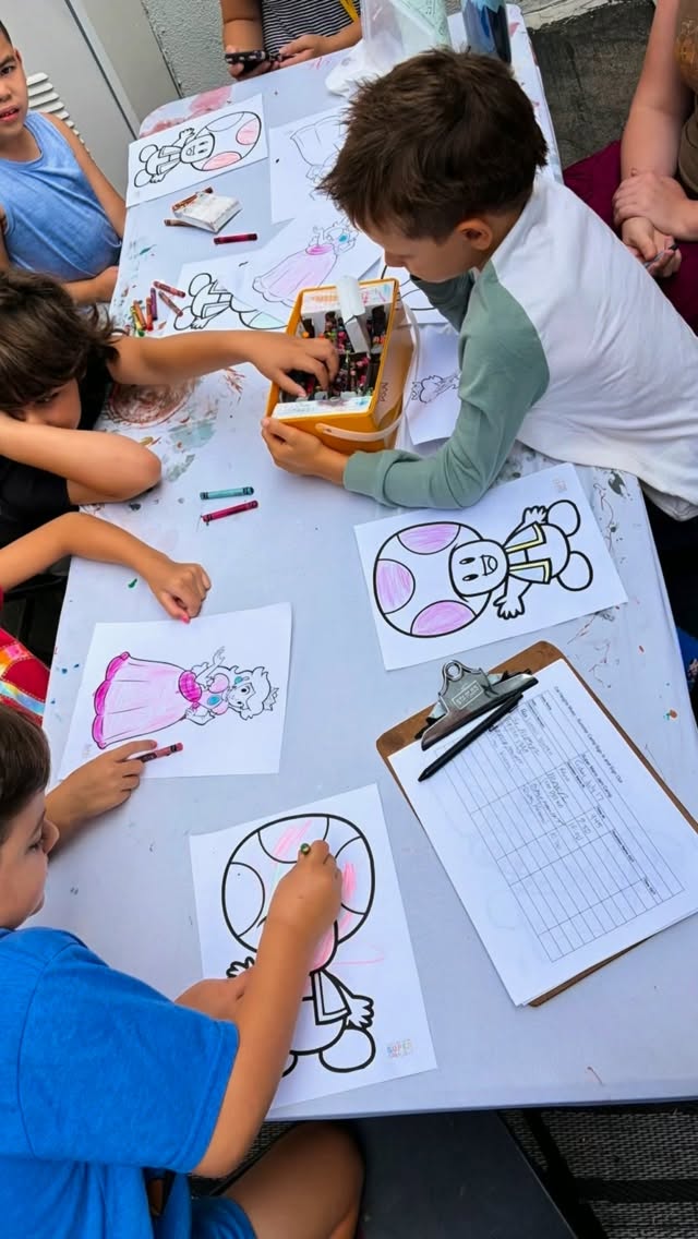 That’s a wrap Super Mario Camp! We made our own Mario Karts 🏎️, Pipe Rain-sticks 🌧️, Mushroom shakers 🍄and Power Up Tambourines 🎶! So much fun!!! Campers ended with a super fun rendition of Peaches! 🎮