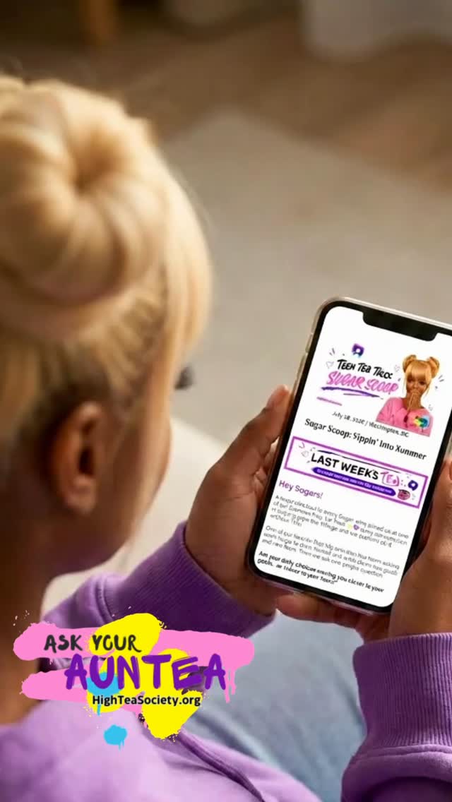 Hey Sugar! 💜. The new Sugar Scoop just dropped! ☕✨ link in bio
This week we’re talking about:
💭 The people who influence you
🎨 Hidden art all around DC
🚀 One small move you can make toward your future
💜 Plus advice from one of our own Sugars that had us all thinking.
Grab your tea, take a quick scroll, and let me know… what part hit you the hardest?
📩 Link in bio.
Not a lecture… just a sip. ☕💜
#HeySugar #SugarScoop #AskYourAuntea #SimiSays #HighTeaSociety TeenGirls BlackGirlMagic DCTeens GirlTalk FutureFocused DCYouth