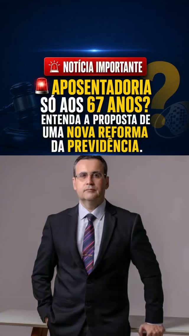 🚨 Aposentadoria só aos 67 anos? Entenda a proposta de uma nova Reforma da Previdência.
Especialistas apresentaram estudos que sugerem elevar gradualmente a idade mínima da aposentadoria para 67 anos. A justificativa seria o envelhecimento da população e o aumento dos gastos da Previdência.
Mas atenção: a idade mínima não mudou. Em 2026, não existe projeto oficial do Governo nem alteração aprovada pelo Congresso.
Atualmente, as regras permanentes continuam sendo:
✅ 65 anos para homens
✅ 62 anos para mulheres
✅ Regras de transição para quem já contribuía antes da Reforma de 2019.
Os estudos também sugerem mudanças para MEIs, aposentadorias especiais, reajuste do salário mínimo e até um adicional na aposentadoria das mulheres com filhos.
Portanto, os 67 anos são apenas uma proposta em debate — ainda não é uma nova regra do INSS.
⚖️ Direito Previdenciário e Trabalhista
📲 WhatsApp: (32) 3531 – 4857
📸 Instagram: bianchinimoraisadvogados
🎵 TikTok: bianchiniemorais
▶️ YouTube: bianchinimoraisadvogados
🌐 Site: www.bianchinimorais.adv.br
📧 E-mail: contato@bianchinimorais.adv.br
📍 Endereço: Rua Carlos Peixoto Filho, nº 112 (Edifício Otocy Vilela), 3º andar, Sala 309, Centro – Ubá/MG, CEP: 36.500-097.
Bianchini & Morais Advogados Associados – OAB/MG n°. 12.461.