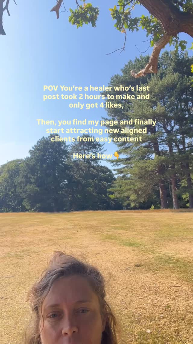 I help other healers to blow up their engagement, reach more people + make more money,
By helping them craft a magnetic message that leads with the TANGIBLE TRANSFORMATION their holistic work offers,
Instead of describing the work itself in boring and vague language like ‘I help you soften and come home to yourself’ like every other healer on the internet!
If you’re ready to stand out, expand your holistic business online, and finally get abundantly paid for your magic,
Follow me @coppermyst to learn how to start making content that gets you seen + heard by the people who need you ❤️