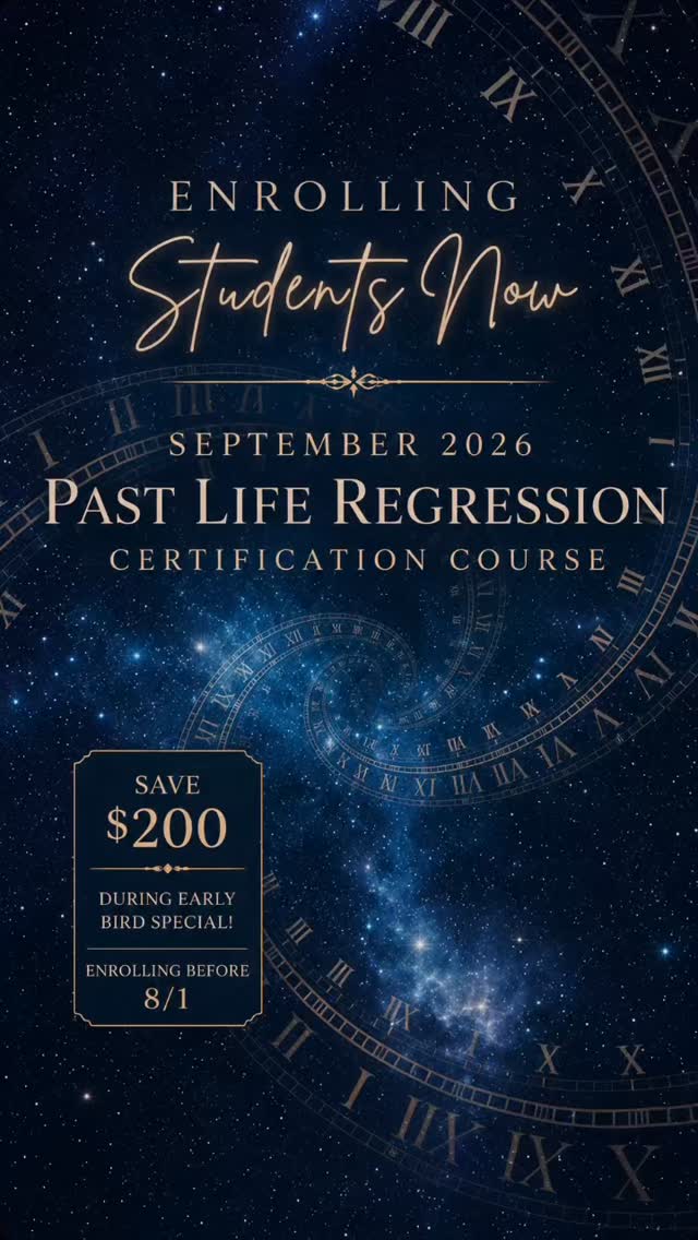 What if your soul is calling you to something more? ✨
There has never been a greater need for compassionate practitioners who can help others remember who they truly are.
If you’ve felt the nudge to step into healing work, guide others through profound transformation, and be part of creating the New Earth, this may be your calling.
Our 25-Hour Past Life Regression Certification Course will teach you how to confidently facilitate powerful sessions, including:
✨ Past Life Regression
✨ Womb Healing & Birth Imprinting
✨ Pre-Life Planning
✨ Connecting with Spirit Guides & Higher Wisdom
There is no experience necessary….Whether you’re a healer, coach, or simply feel called to help others awaken, this comprehensive training will give you the tools and confidence to begin this meaningful work.
💫 Enroll before August 1st and SAVE $200 with our Early Bird Special!
The world is awakening. Perhaps it’s time to answer your own soul’s calling and help others remember theirs.
Comment AWAKEN below for more information!
#pastlifetraining #pastliferegressioncertification #mayrarath #soulsignshypnosis