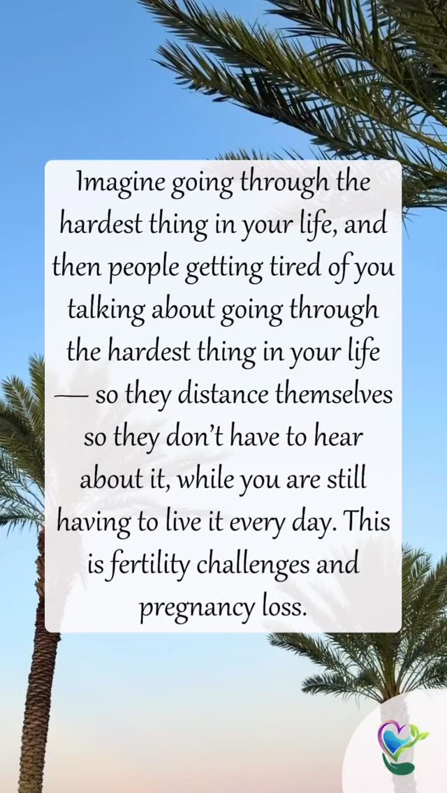 Obviously not everyone is tired of hearing about it, but some def are! Well trust me, we are more than tired of going through it!
It feels like fighting a battle that constantly has new obstacles to throw you off, or climbing up a hill and almost reaching the top but sliding back down over and over, or running around on a hamster wheel continously and no way to get off. People are like well count your blessings it could be worse. It could totally be worse. But you know the phrase life or death? Well this is the fighting for life part people.
If you don’t know, count your blessings! If you do know, thank goodness for each other because knowing other people who truly get it means everything.
Reach out if you are needing some extra practical or emotional support.
💙
🏝️ Schedule a free 30 Minute Discovery Call. Link in bio!
#fertilityawareness #pregnancylossawareness #ttccommunity #fertilitysupport #fertilitysupportnow