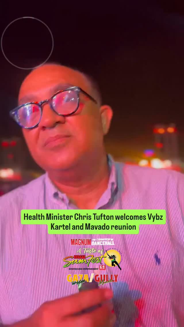 Minister of Health and Wellness Dr. Chris Tufton welcomed the historic reunion between Vybz Kartel and Mavado, saying he was pleased to see the unity between the two dancehall icons.
"I want to see the coming together and the unity because it sends the best message for the country and the community," Tufton said.
📽 @gyalsina
#Kaboom #KaboomMag