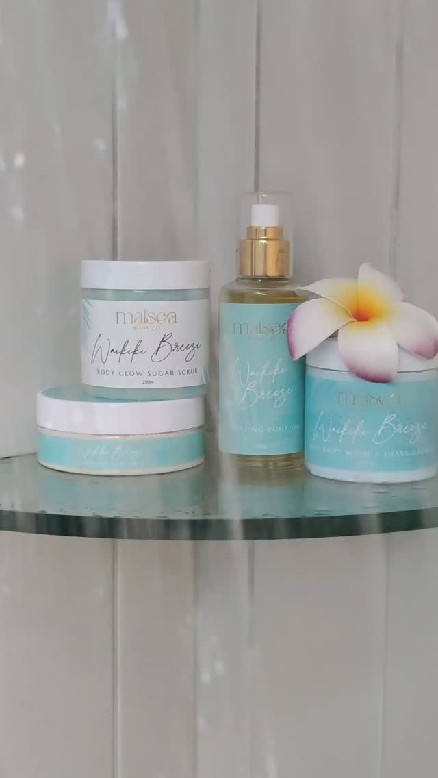 There’s nothing better than seeing Malsea become part of your everyday rituals 🤍✨
Watch as @melissabultburns indulges in the full Waikiki Breeze experience — leaving skin feeling silky smooth, hydrated and beautifully scented from head to toe 🌺
Because self-care doesn’t have to be complicated… sometimes it’s just a shower, your favourite products, and a few moments just for you.
#shower #showerroutine #bodycare #glowingskin