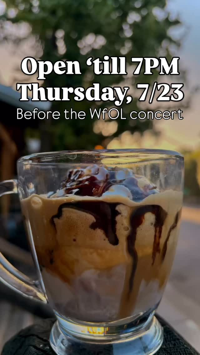 🎶 Thursday Nights Just Got Better!
Join us this Thursday, we’re open until 7 PM before the concert!
Bring the family, meet up with friends, or grab a treat before the music starts. From coffee and smoothies to desserts and grab-and-go favorites, there’s something for everyone.
We’re excited to start staying open later and creating more family-friendly evenings in downtown Winters. See you Thursday! ☕🍪🎵