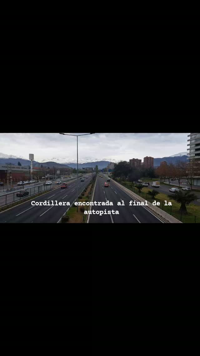 Cordillera encontrada al final de la autopista